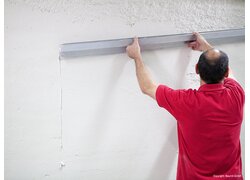 Baumit Filz 18, Putzoberfläche gleichmäßig abziehen
