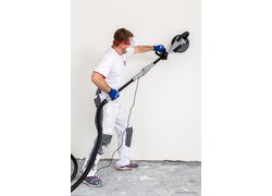 KlimaFinish Spachtel 20kg, Nachschleifen der Wandfläche bis zur Glätte
