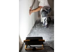 KlimaFinish Spachtel 20kg, Prüfung der Ebenheit mit Streiflicht