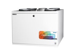  Weißes Lüftungsgerät mit der Modellbezeichnung "CASA Genius".