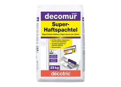 decomur Super-Haftspachtel, im Sack verpackt, stehend, 25kg