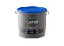 7kg-Eimer des Produkts "ELAPRO 1k-SIL blu," einem Flüssigkunststoff mit Eigenschaften wie Diffusionsoffenheit, Biozidfreiheit und schnellem Aushärten.