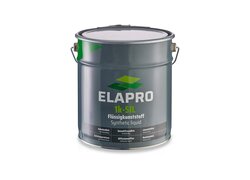 6kg- Metall-Eimer des Produkts "ELAPRO 1k-SIL," einem Flüssigkunststoff mit Eigenschaften wie Klebefreiheit, UV-Beständigkeit, Diffusionsoffenheit und Umweltfreundlichkeit.