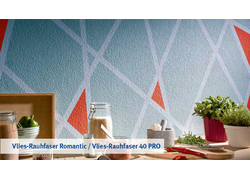 ERFURT Vlies-Rauhfaser, Tapete mit geometrischem Muster hinter Küchenutensilien