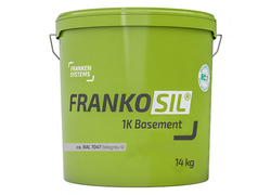 Grüner Eimer mit dem Schriftzug FRANKOSIL® 1K Basement