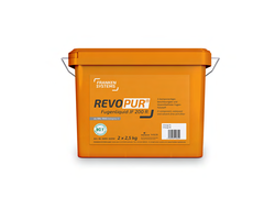 Zwei orangene Eimer mit FUGENLIQUID JF200 R