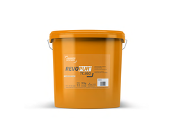 Orangener Eimer mit REVOPUR® TC 360