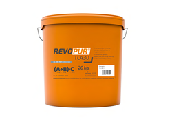 Orangener Eimer mit REVOPUR® TC 430