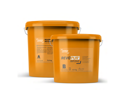 Zwei Orangene Eimer mit REVOPUR® WP 240