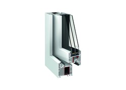 Gugelfuss Comfort 82 MD, Modell eines Fensters, im Querschnitt
