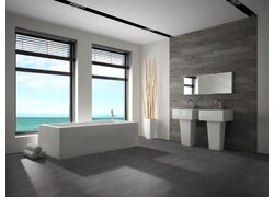 Bad, Bodenbelag, Waschbecken, Fenster