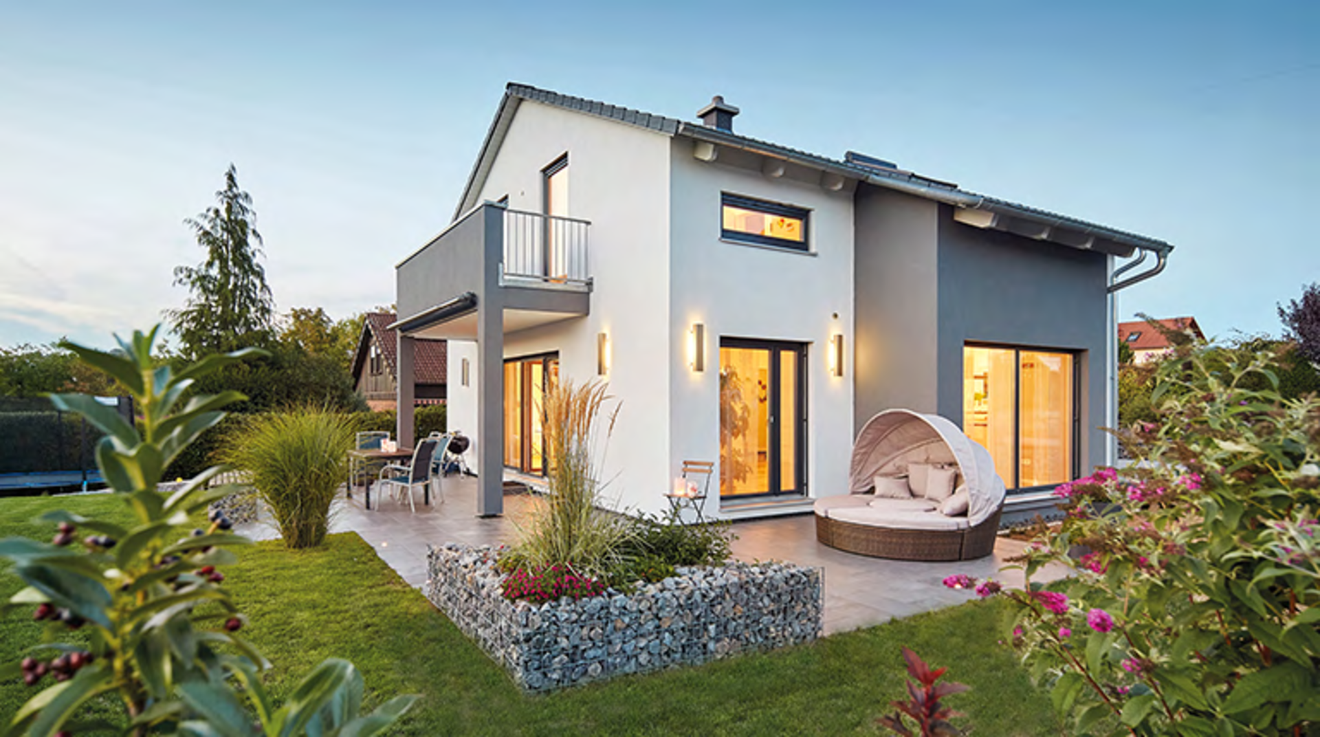 Satteldach Landhaus, Außenansicht