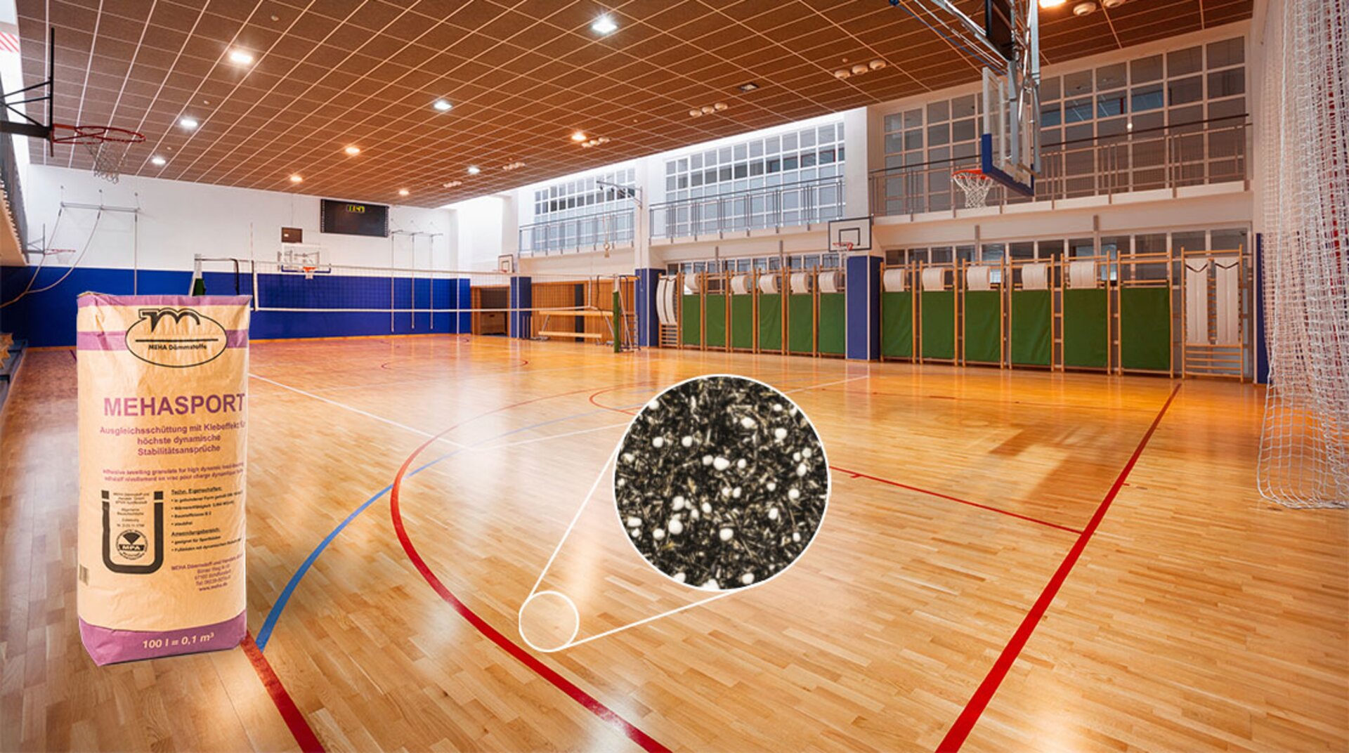 Mehasport, Sporthalle