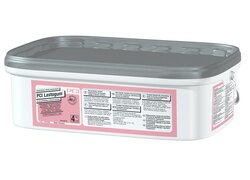 Lastogum, im weißen Eimer und grauen Deckel