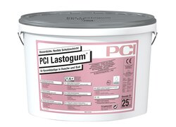 Lastogum, im weißen Eimer und grauen Deckel