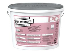 Lastogum, im weißen Eimer und grauen Deckel