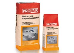 Beton- und Reparaturspachtel, im Sack verpackt, zwei verschiedene Größen