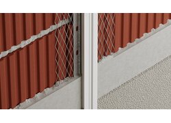 Außenputzprofil an einer Wand