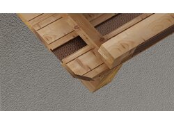Holzdach mit Metall Belüftung