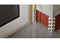 Fensterecke mit kunststoff profile