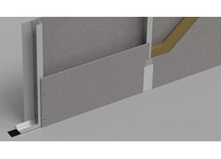 Wandverkleidung Ecke Detailansicht.