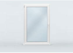 vordere Ansicht Fenster, weißer Rahmen 