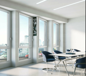 Eingebautes dezentrales Lüftungssystem