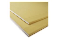 Die Harte 12,5, Rigips Platten, zwei fächerförmig übereinander