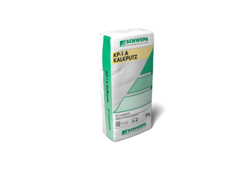 Reiner Kalkputz für innen und außen geeignet.