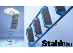 Bodentreppe StahlBlau