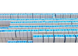 Silka Kalksandstein, verpackt, zahlreich, von oben