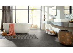 Raumszene, Bad, Wanne, Waschbecken