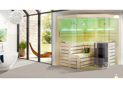 Raumszene, Bodenbelag, Wanne, Sauna