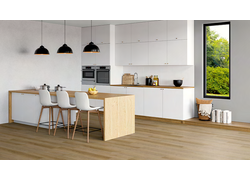 Küche, Stühle, Bodenbelag
