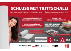 Vielseitige Trittschalldämmung für Böden
